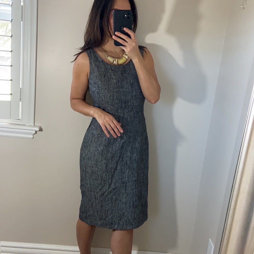 Kasper grey dress